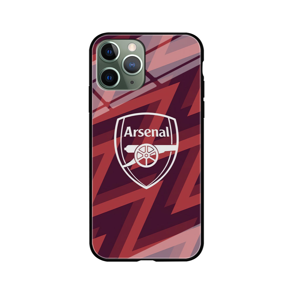 Arsenal Emblem Jersey Pattern iPhone 11 Pro Case