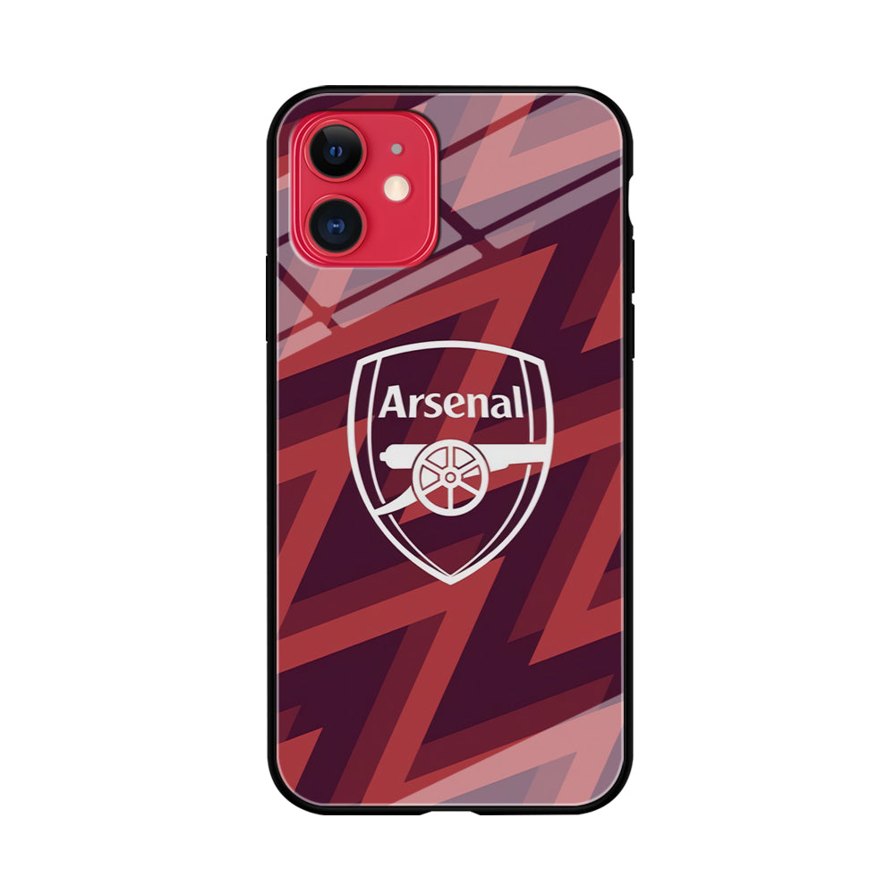 Arsenal Emblem Jersey Pattern iPhone 11 Case