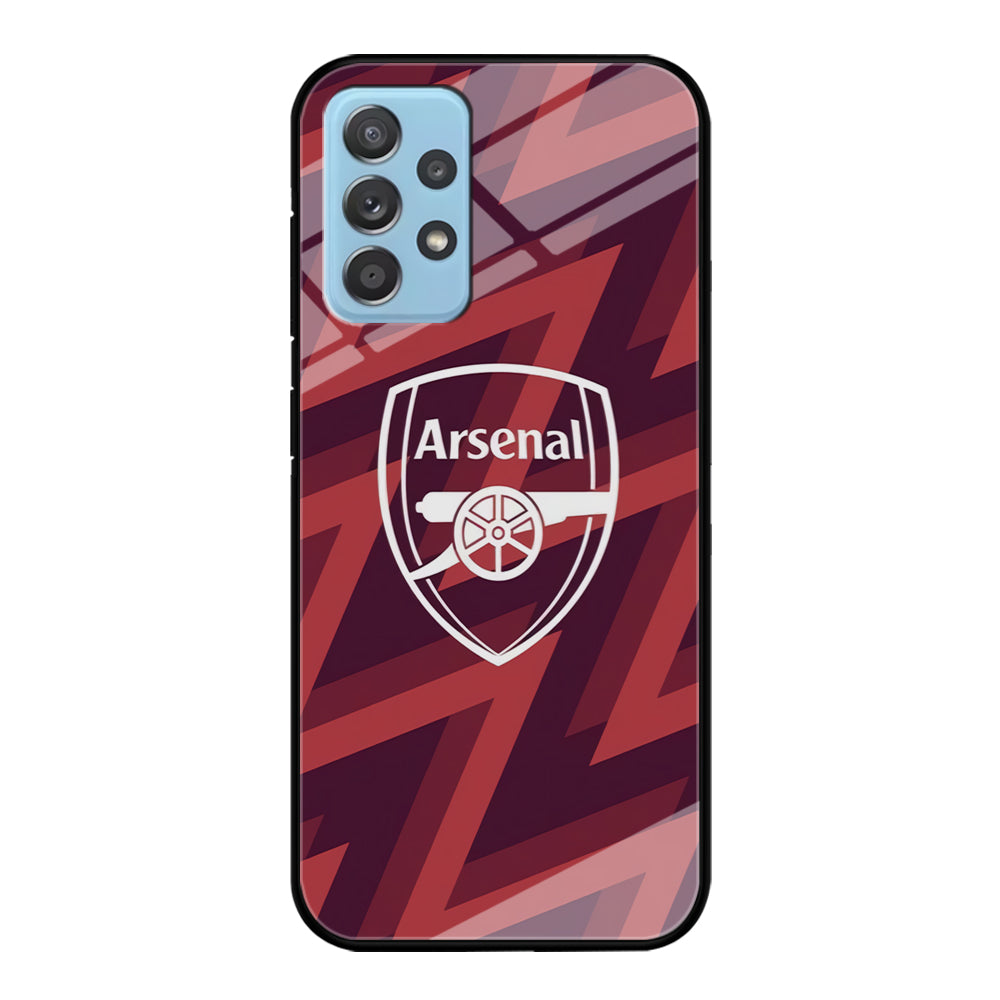 Arsenal Emblem Jersey Pattern Samsung Galaxy A52 Case