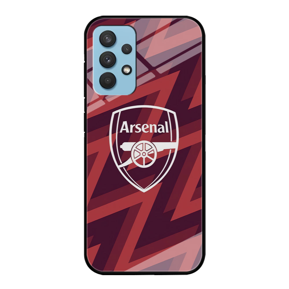 Arsenal Emblem Jersey Pattern Samsung Galaxy A32 Case