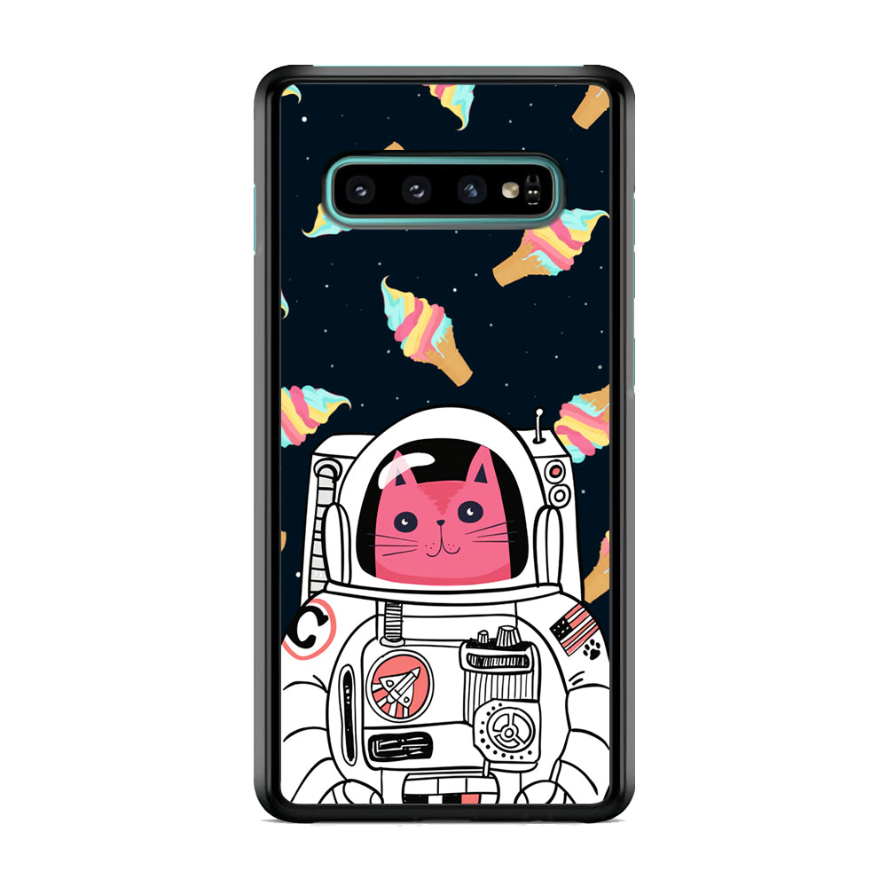 Astrocat in Planet of Ice Cream Samsung Galaxy S10 Plus Case
