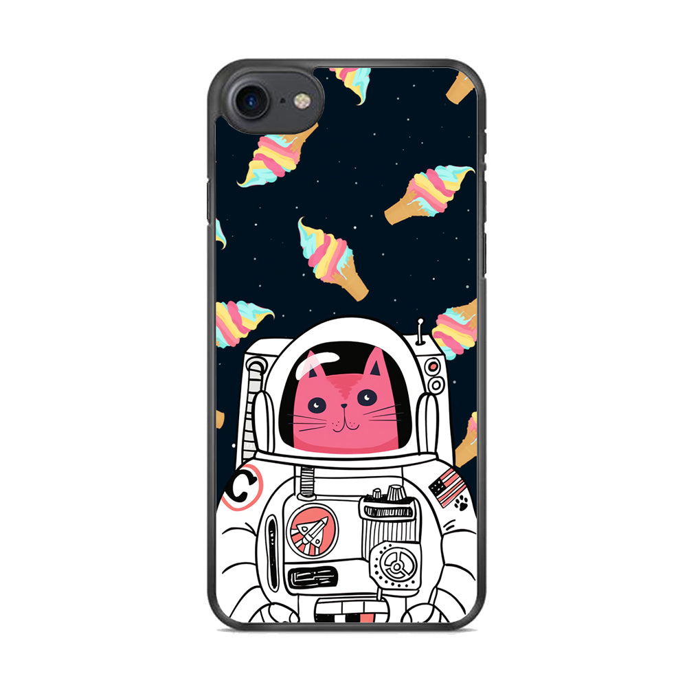 Astrocat in Planet of Ice Cream iPhone 8 Case
