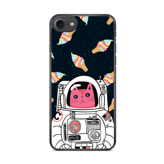 Astrocat in Planet of Ice Cream iPhone 8 Case