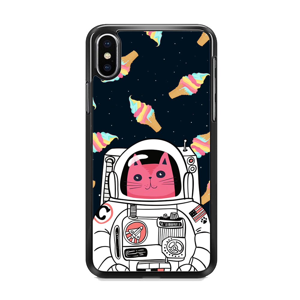 Astrocat in Planet of Ice Cream iPhone X Case
