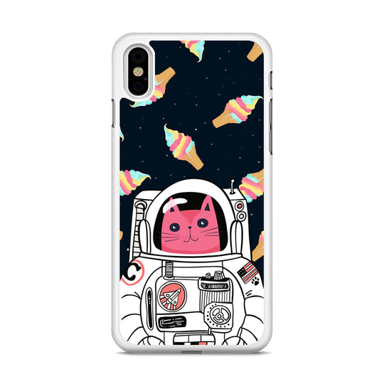 Astrocat in Planet of Ice Cream iPhone X Case