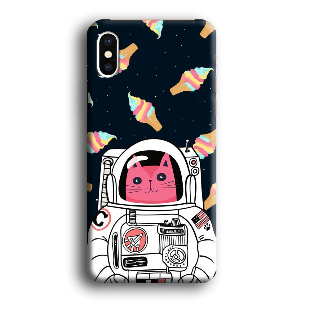 Astrocat in Planet of Ice Cream iPhone X Case