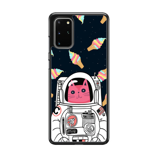 Astrocat in Planet of Ice Cream Samsung Galaxy S20 Plus Case