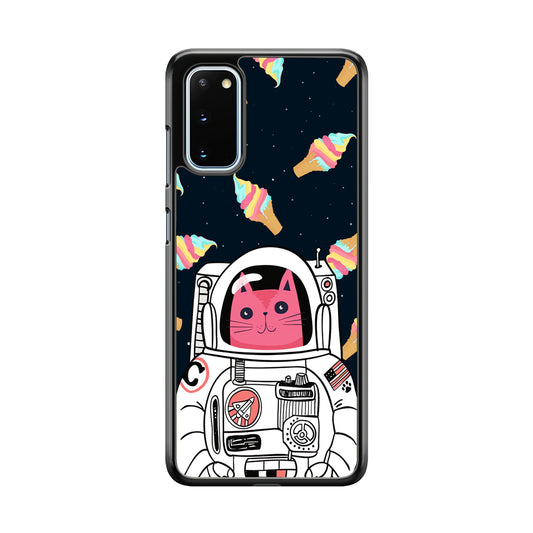 Astrocat in Planet of Ice Cream Samsung Galaxy S20 Case