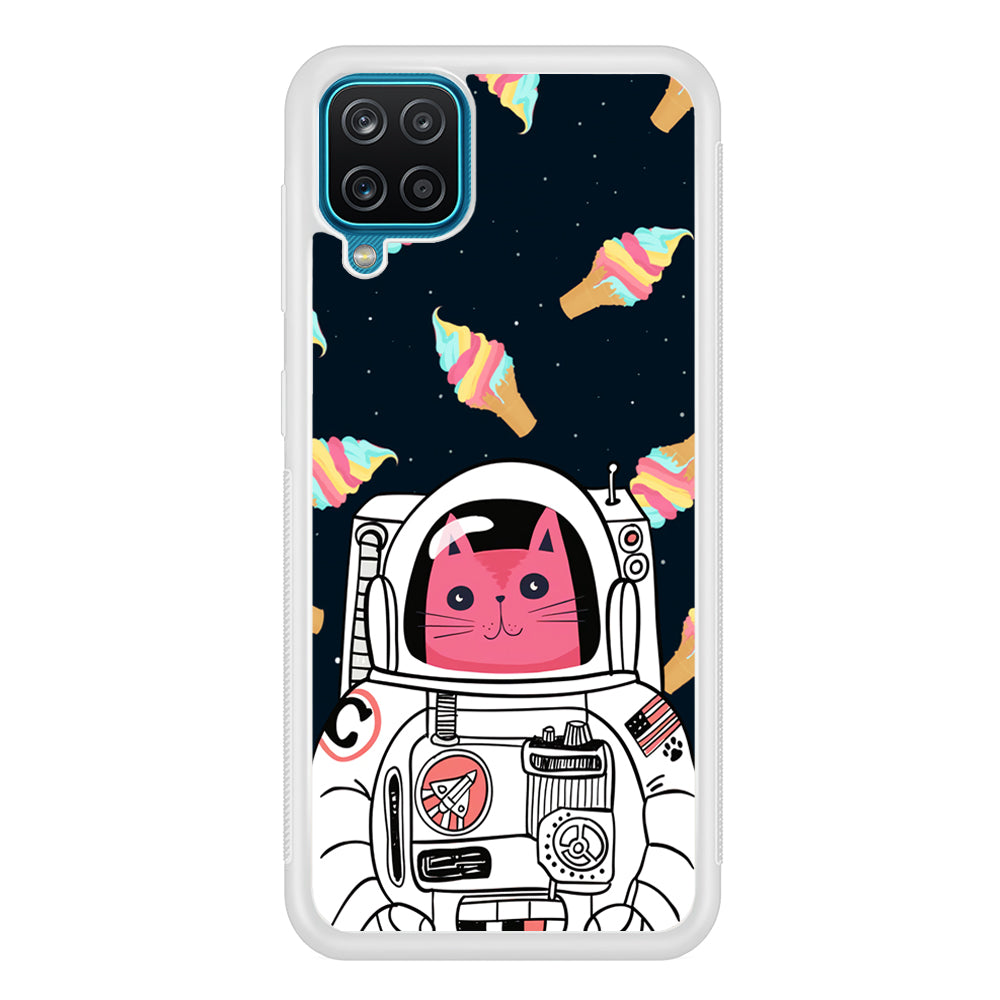 Astrocat in Planet of Ice Cream Samsung Galaxy A12 Case