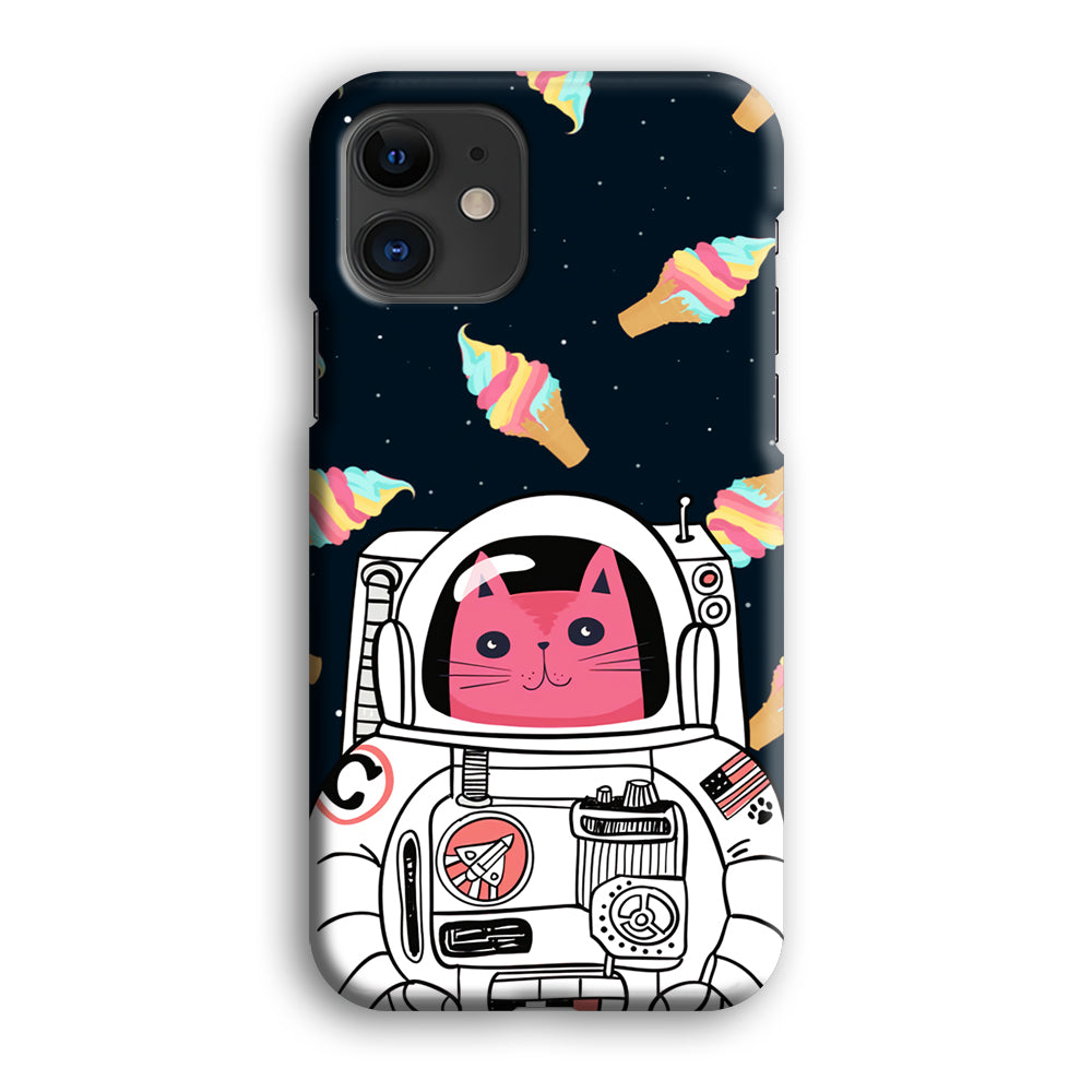 Astrocat in Planet of Ice Cream iPhone 12 Case