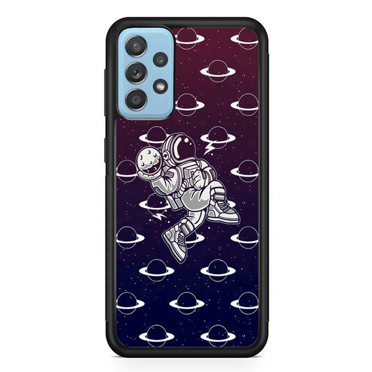 Astronaut Jump and Slam Samsung Galaxy A52 Case