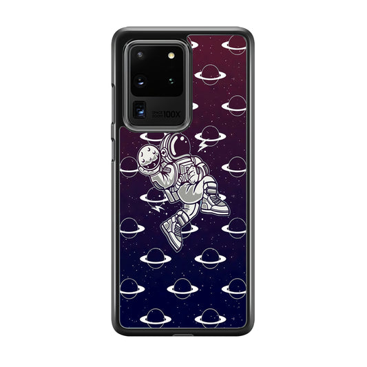 Astronaut Jump and Slam Samsung Galaxy S20 Ultra Case