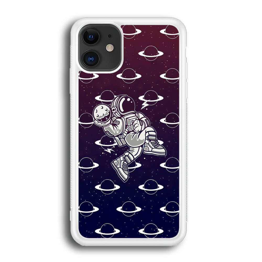 Astronaut Jump and Slam iPhone 12 Case