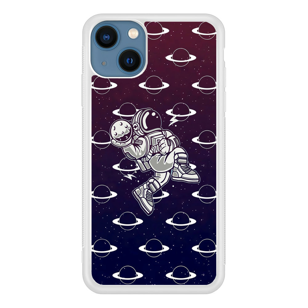 Astronaut Jump and Slam iPhone 13 Case