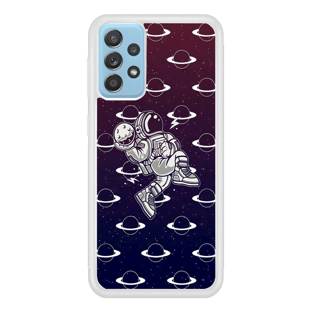 Astronaut Jump and Slam Samsung Galaxy A52 Case