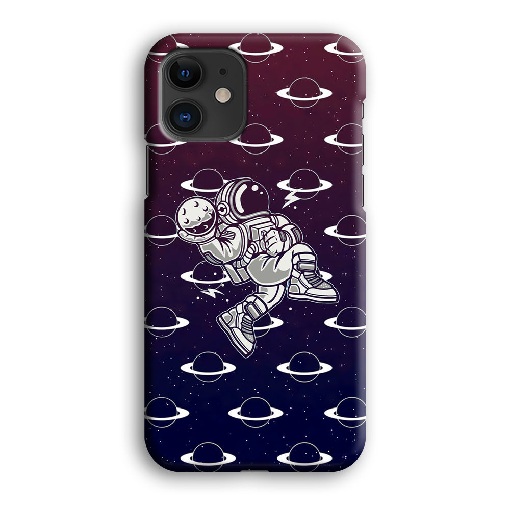 Astronaut Jump and Slam iPhone 12 Case