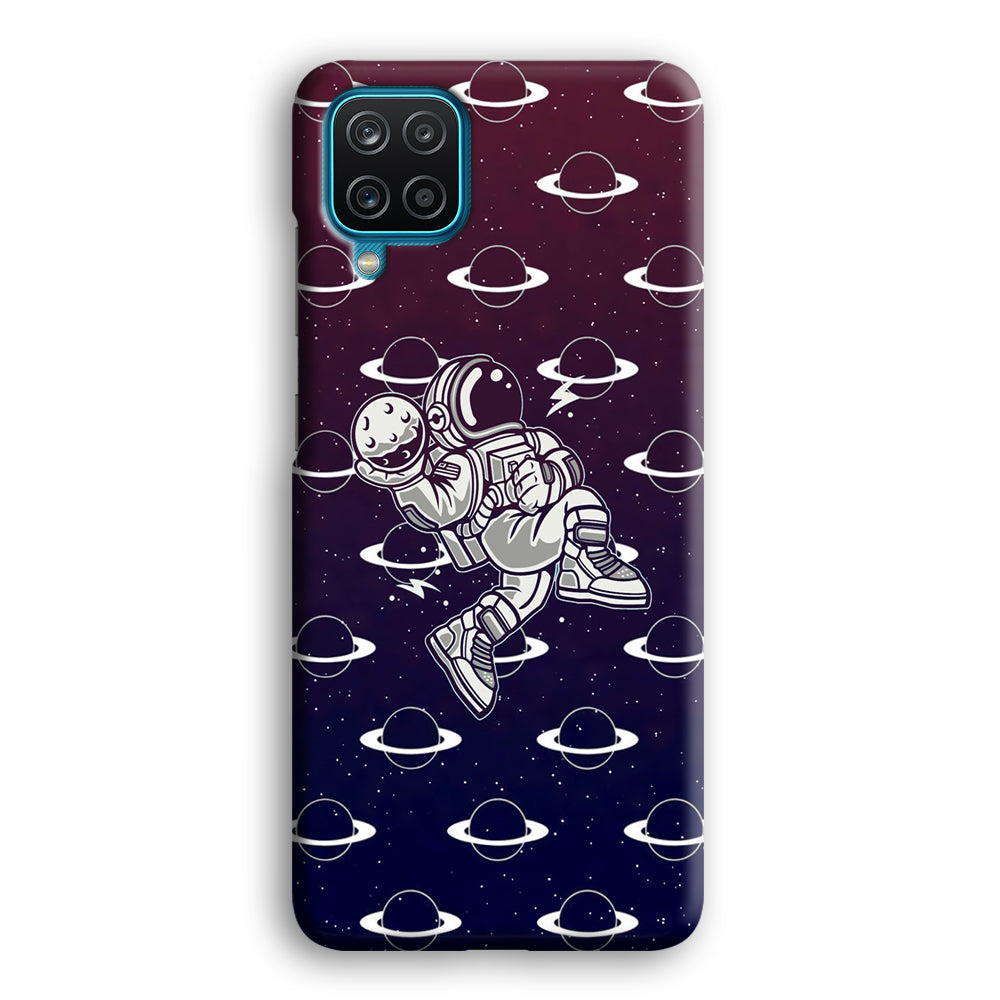 Astronaut Jump and Slam Samsung Galaxy A12 Case