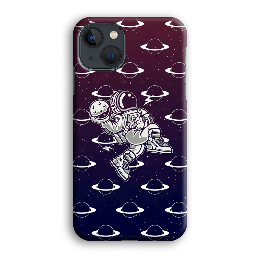 Astronaut Jump and Slam iPhone 13 Case