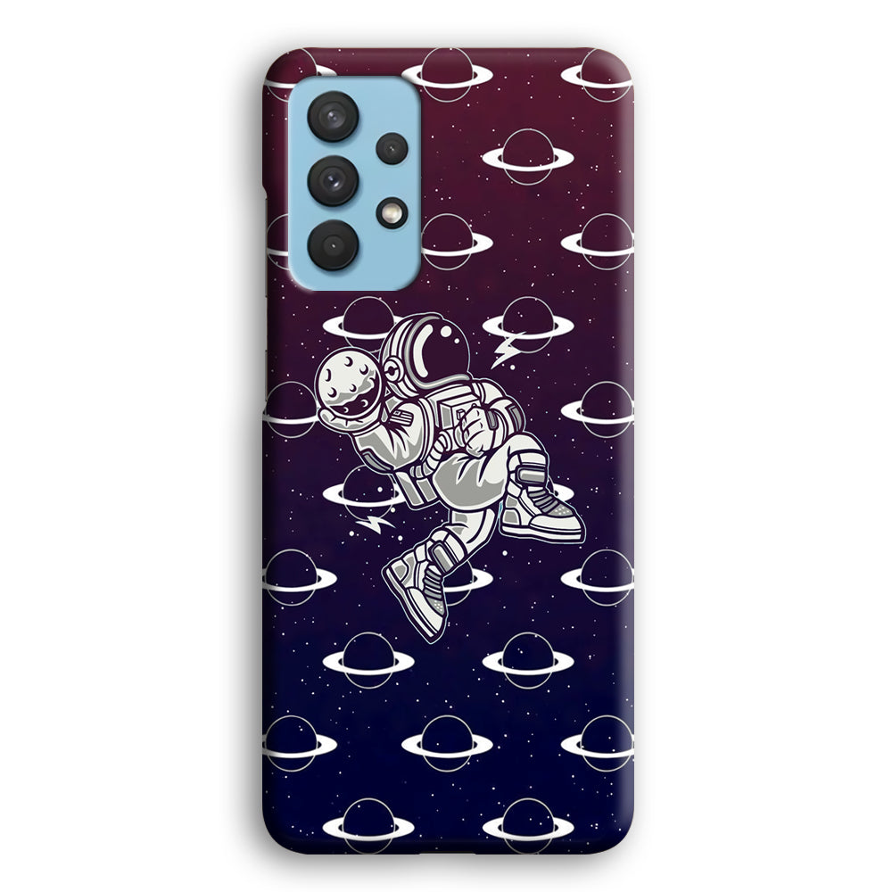Astronaut Jump and Slam Samsung Galaxy A32 Case