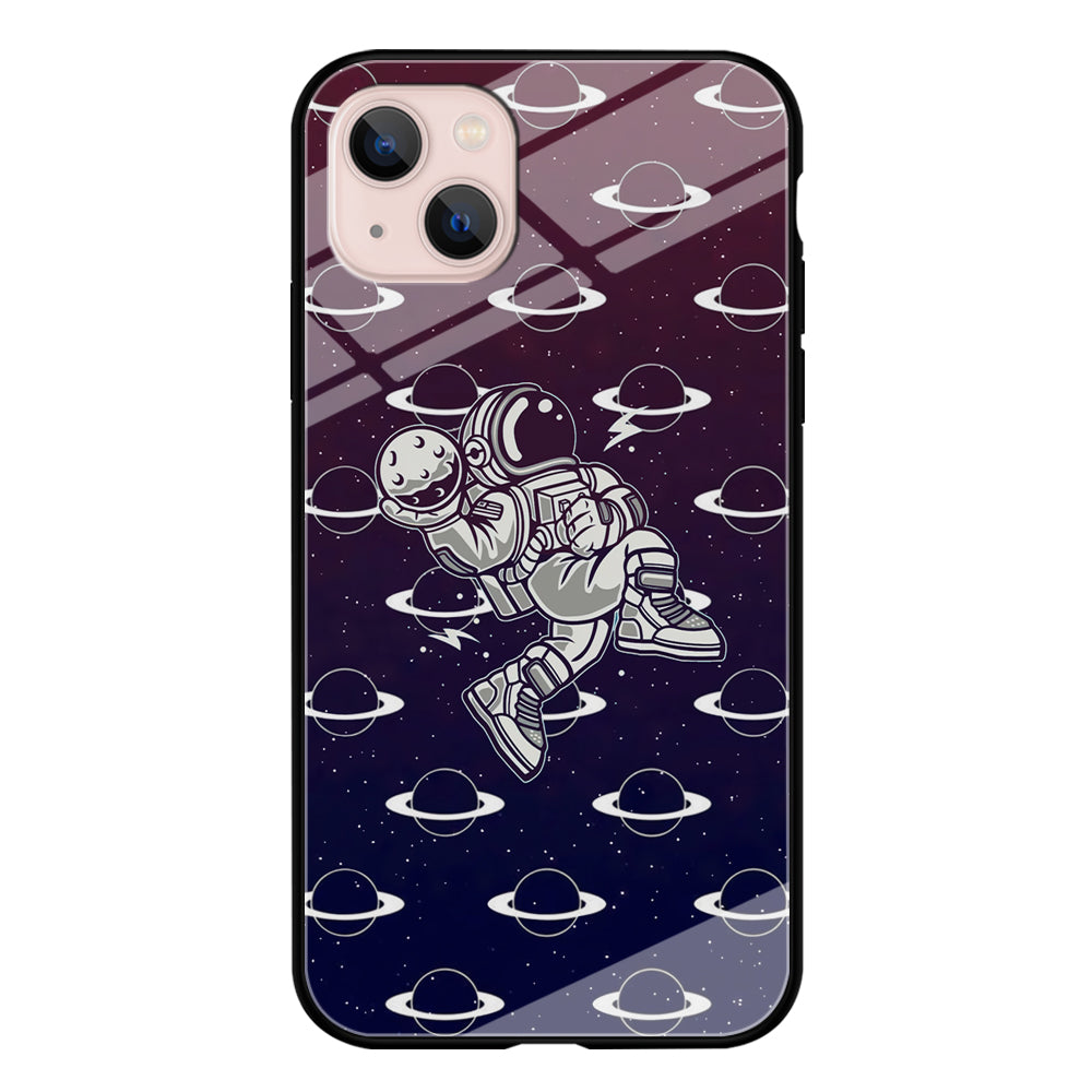 Astronaut Jump and Slam iPhone 13 Case