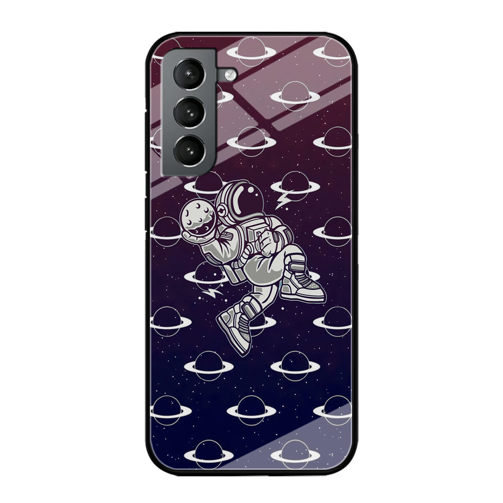 Astronaut Jump and Slam Samsung Galaxy S21 Case