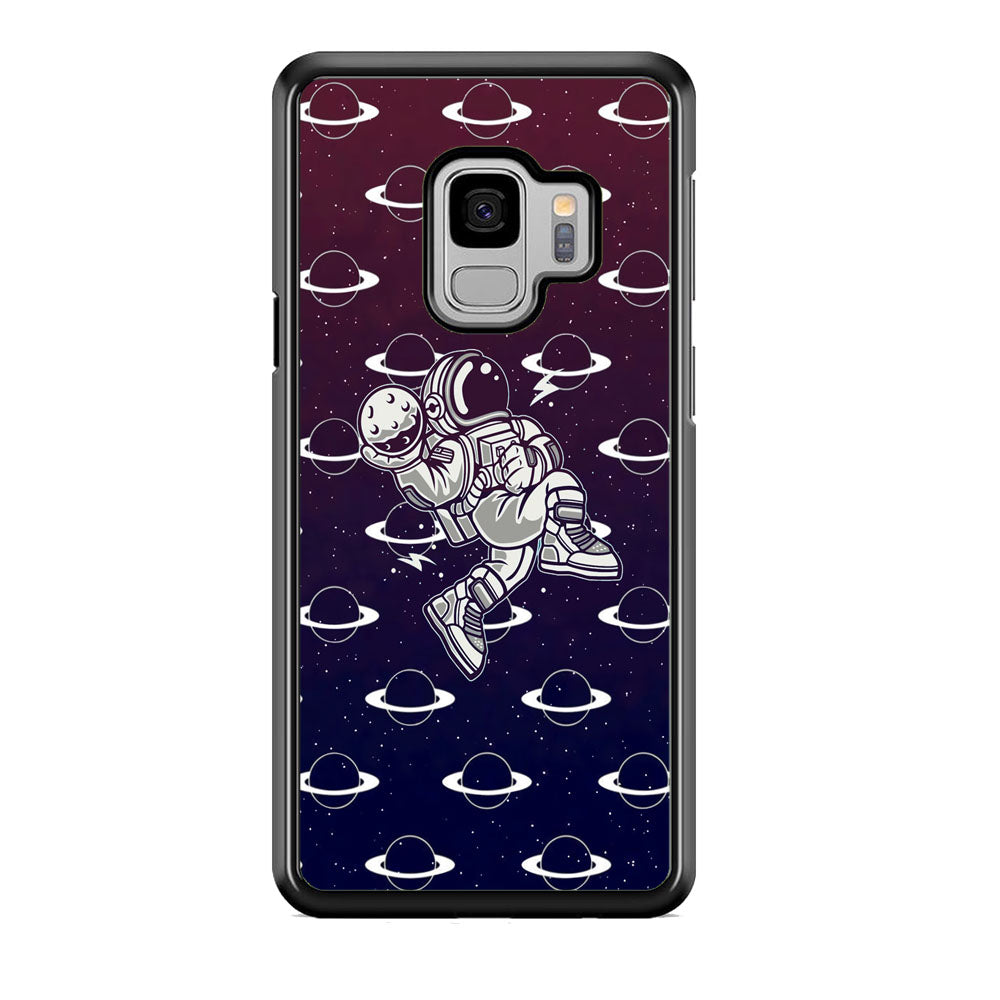 Astronaut Jump and Slam Samsung Galaxy S9 Case