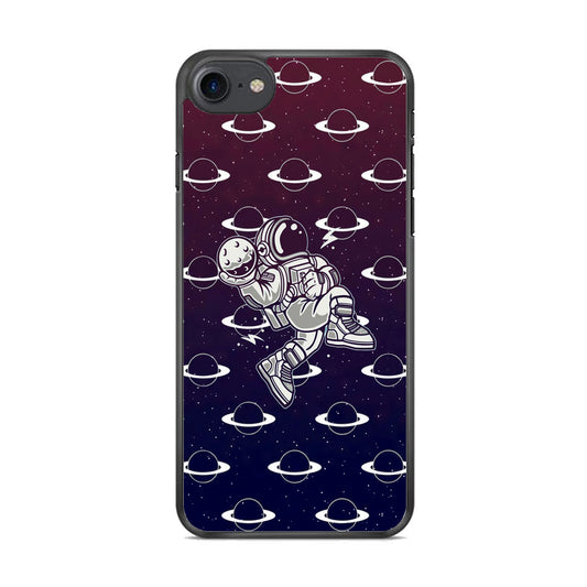 Astronaut Jump and Slam iPhone 8 Case