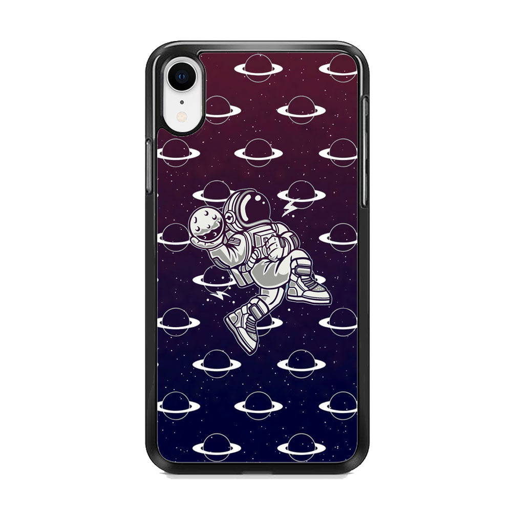 Astronaut Jump and Slam iPhone XR Case