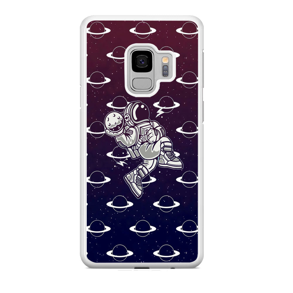 Astronaut Jump and Slam Samsung Galaxy S9 Case