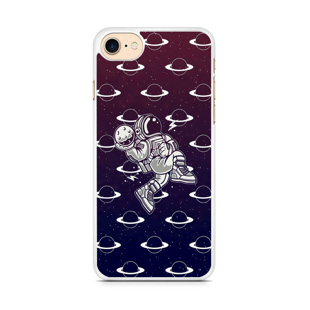 Astronaut Jump and Slam iPhone 7 Case