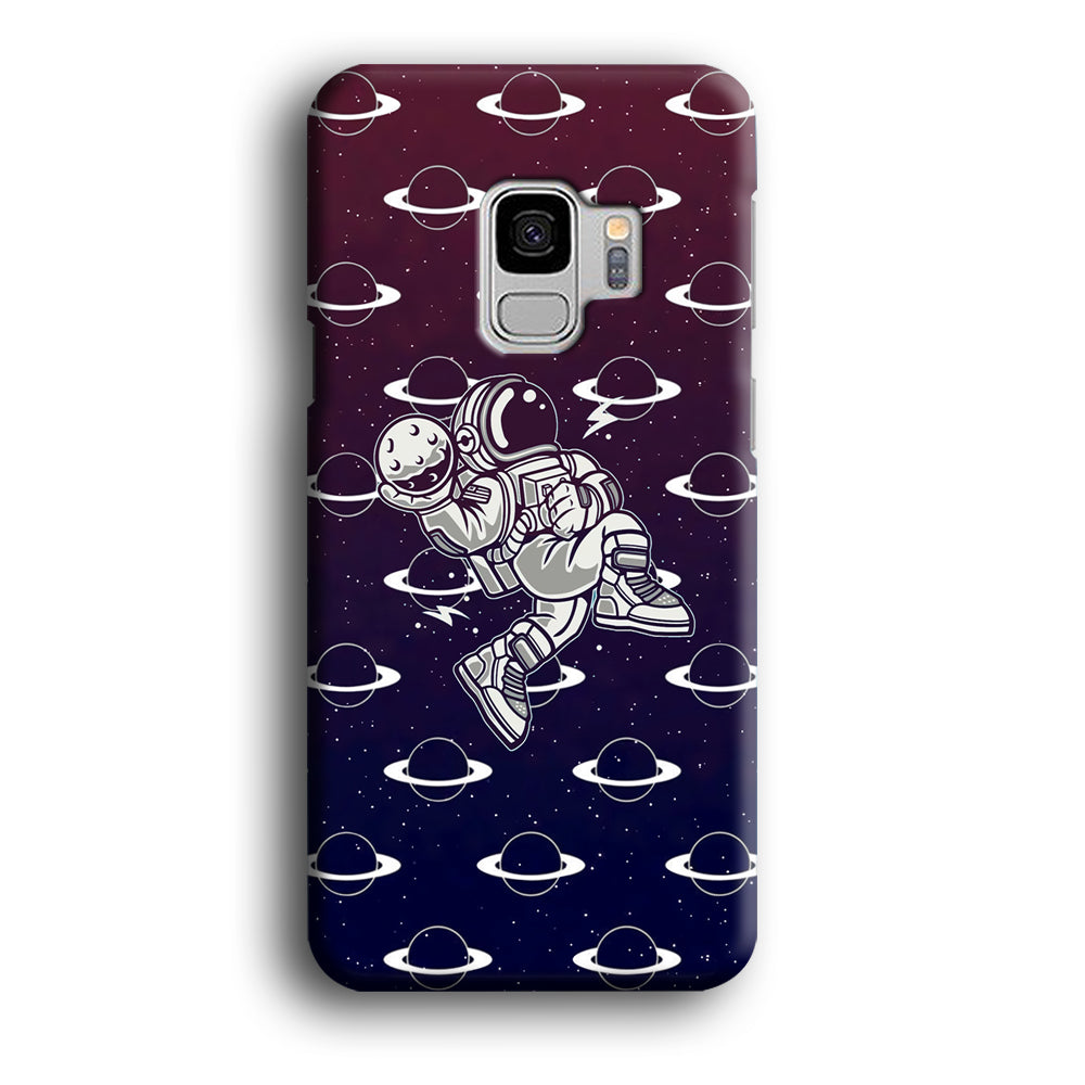 Astronaut Jump and Slam Samsung Galaxy S9 Case