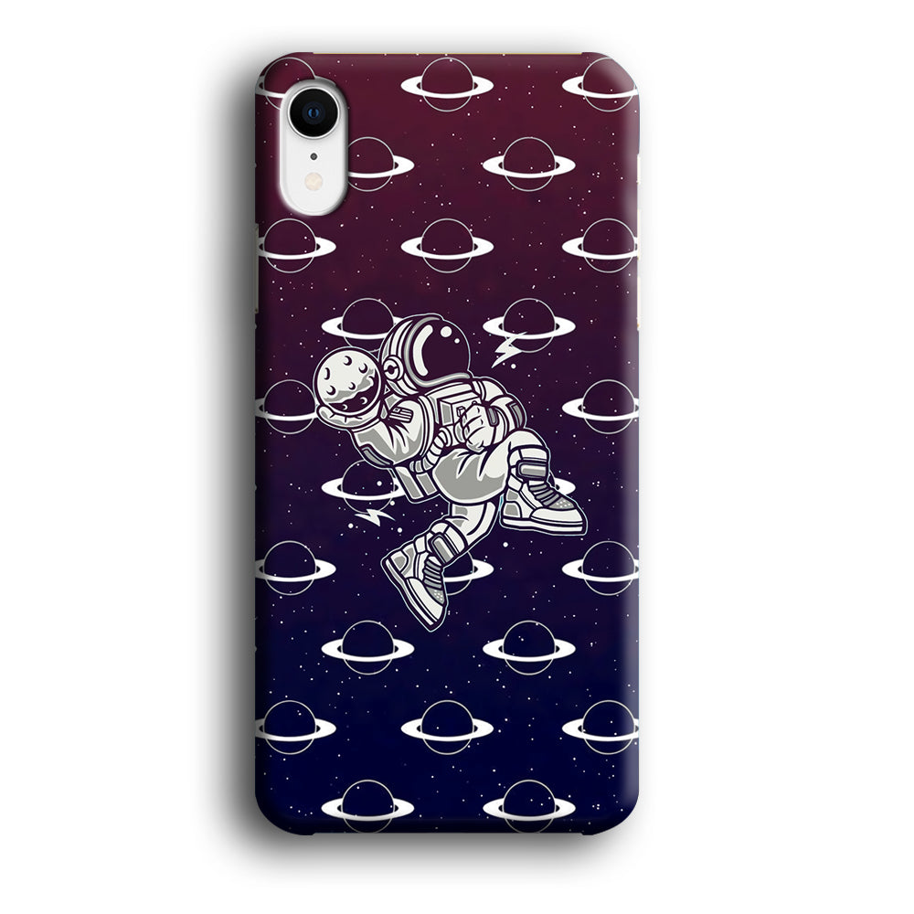 Astronaut Jump and Slam iPhone XR Case