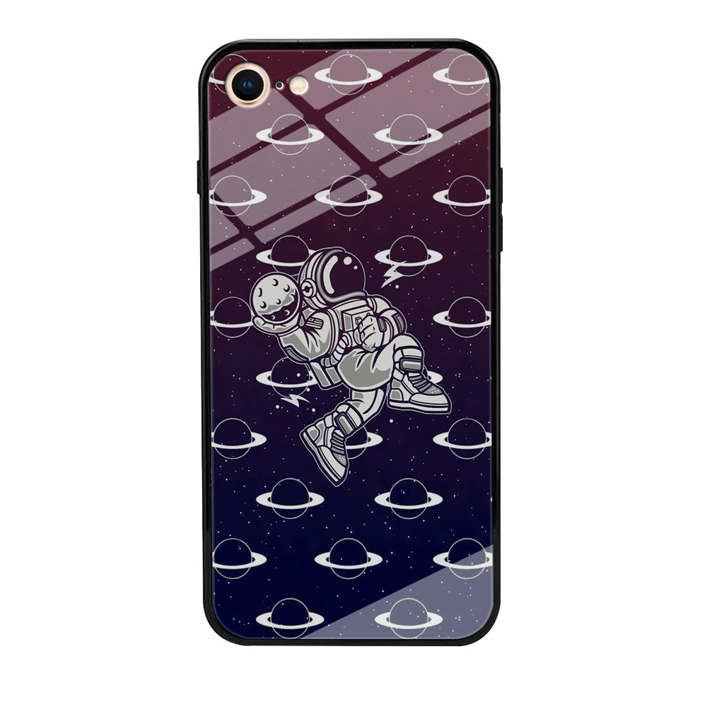 Astronaut Jump and Slam iPhone 7 Case