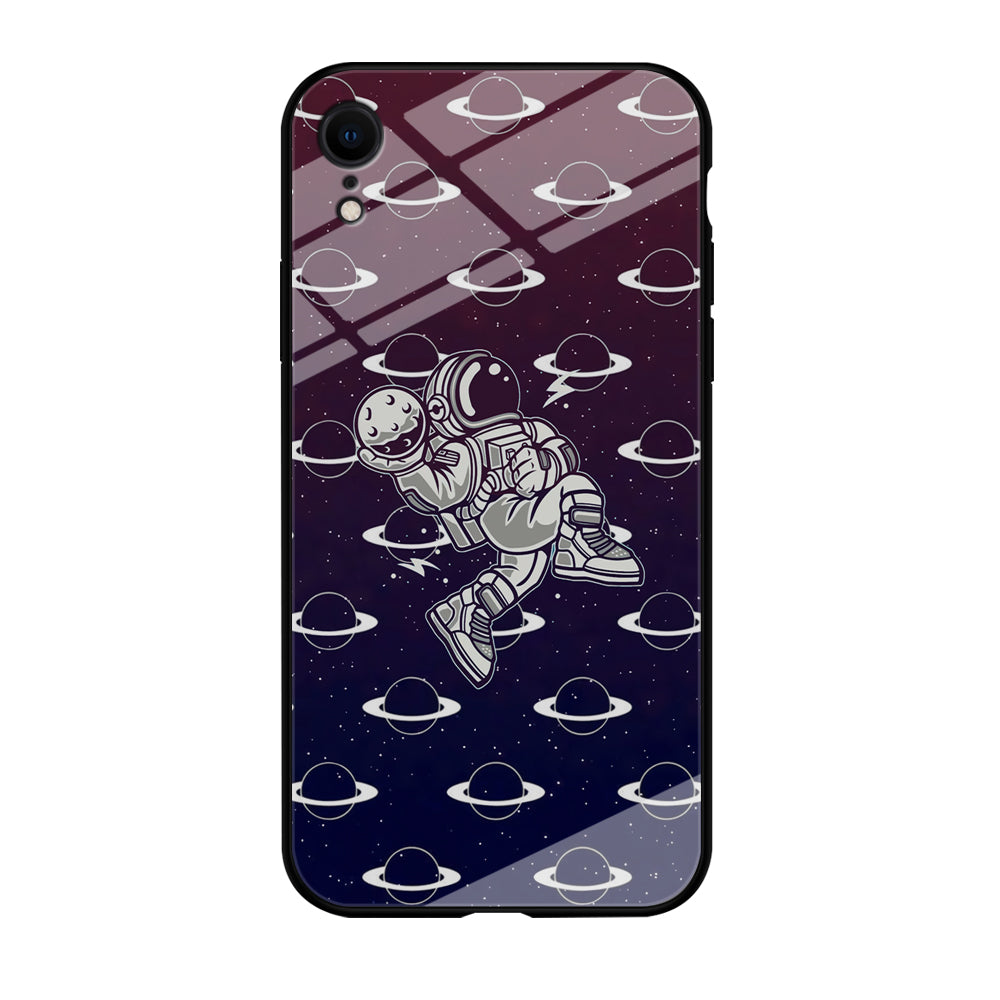 Astronaut Jump and Slam iPhone XR Case