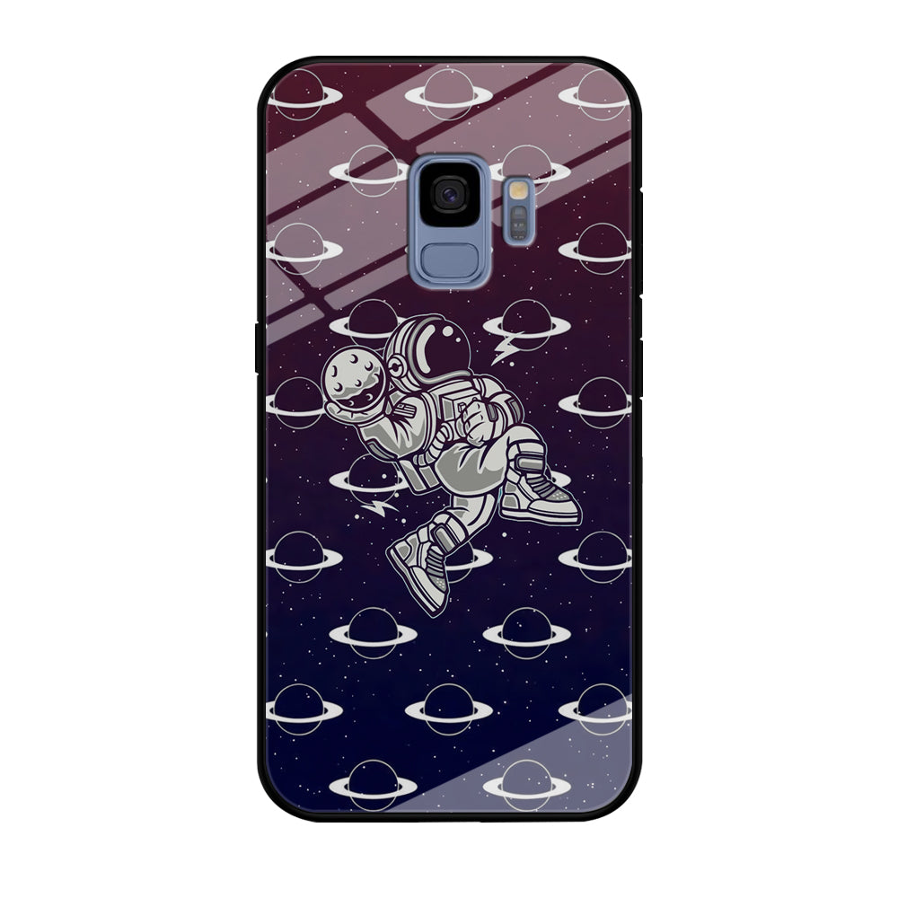 Astronaut Jump and Slam Samsung Galaxy S9 Case