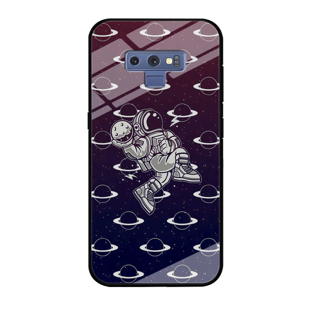 Astronaut Jump and Slam Samsung Galaxy Note 9 Case