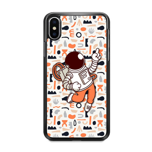 Astronauts Entertainment at Work iPhone X Case
