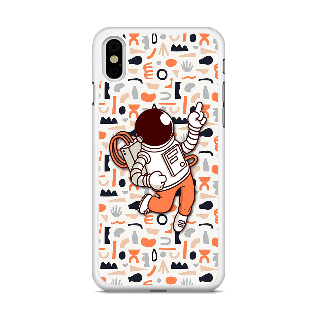Astronauts Entertainment at Work iPhone X Case