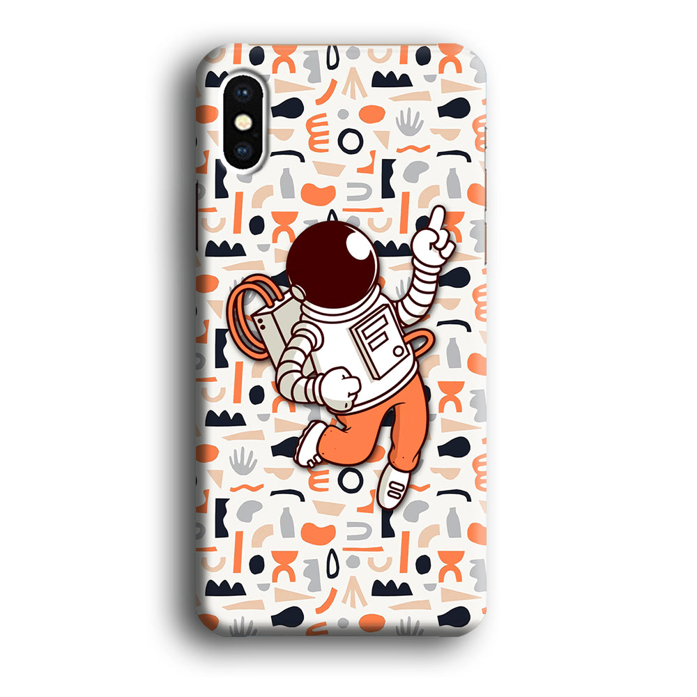 Astronauts Entertainment at Work iPhone X Case