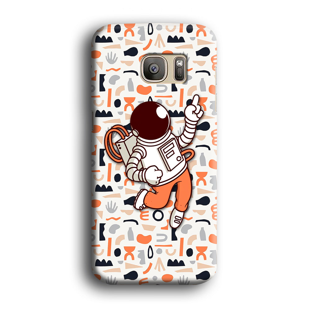 Astronauts Entertainment at Work Samsung Galaxy S7 Edge Case