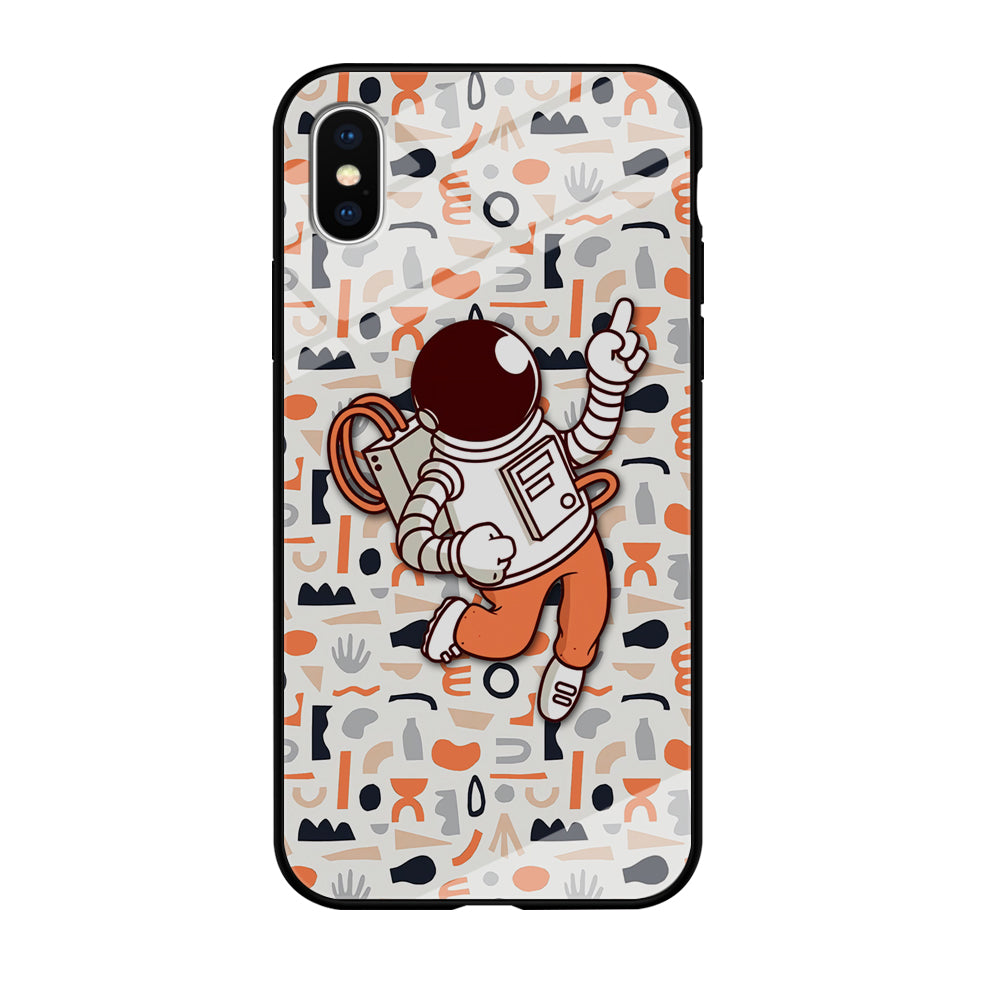 Astronauts Entertainment at Work iPhone X Case