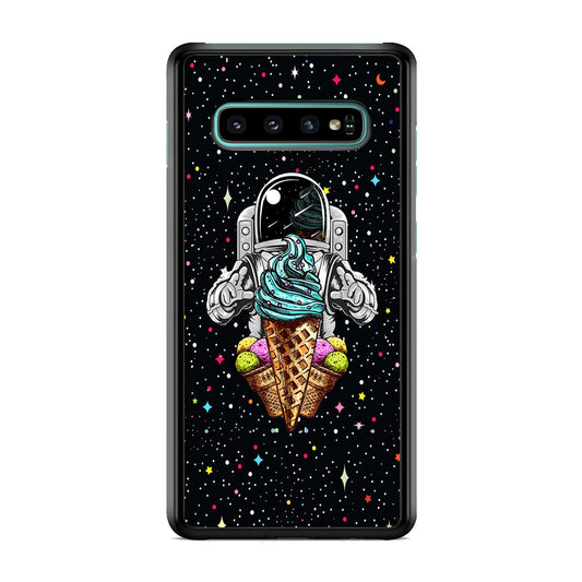 Astronauts Ice Cream Chaser Samsung Galaxy S10 Case