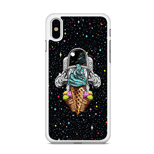 Astronauts Ice Cream Chaser iPhone X Case