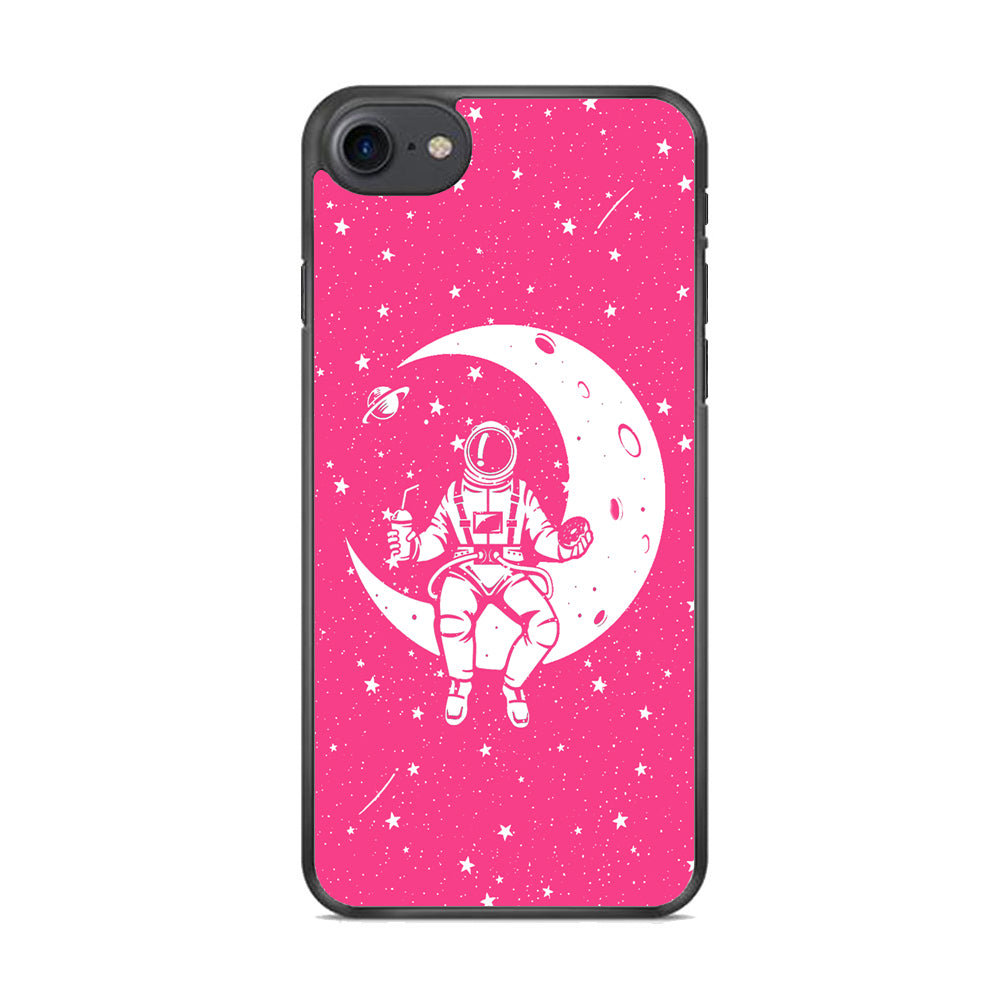 Astronauts Mealtime at The Moon iPhone 7 Case
