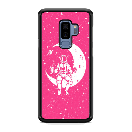 Astronauts Mealtime at The Moon Samsung Galaxy S9 Plus Case
