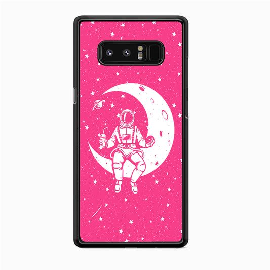 Astronauts Mealtime at The Moon Samsung Galaxy Note 8 Case
