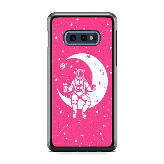 Astronauts Mealtime at The Moon Samsung Galaxy S10E Case