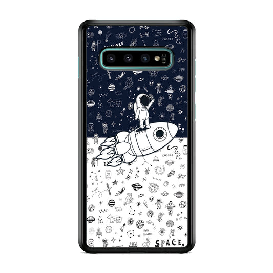 Astronauts Rocket Launcher Samsung Galaxy S10 Case