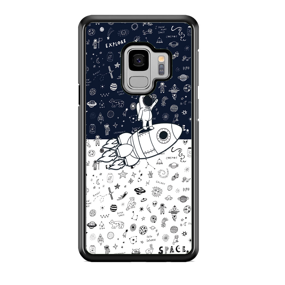 Astronauts Rocket Launcher Samsung Galaxy S9 Case Default Title