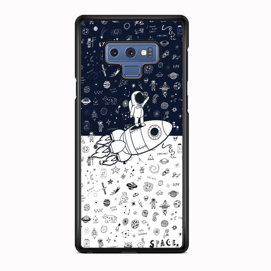 Astronauts Rocket Launcher Samsung Galaxy Note 9 Case